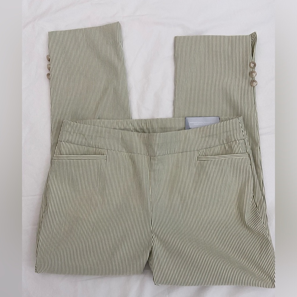 Chico's 1P (US 8P) icon Stripe ankle Pants so slimming brigitte slim leg nwt - Picture 8 of 15